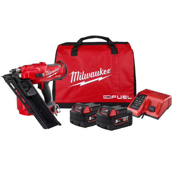 Milwaukee First Fix Framing Nailer M18 FUEL M18FFN 502C 5 0Ah Kit